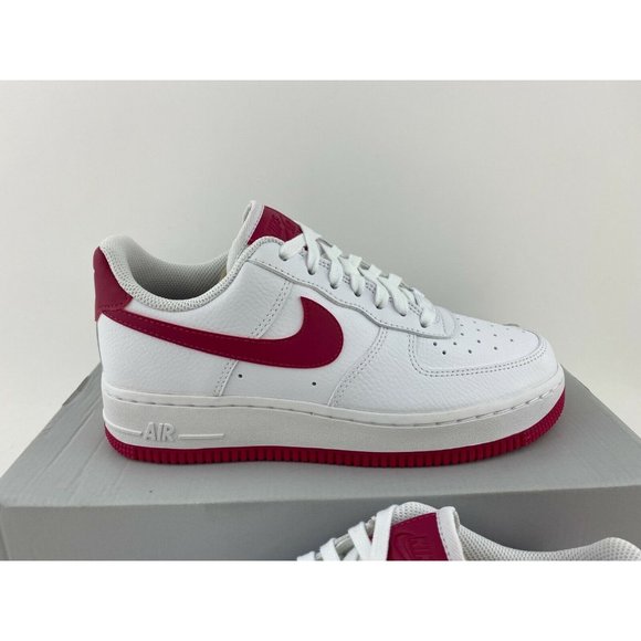 Nike Air Force 1 07 Wild Cherry White Women's Sneakers Shoes Pink Red - Picture 5 of 12